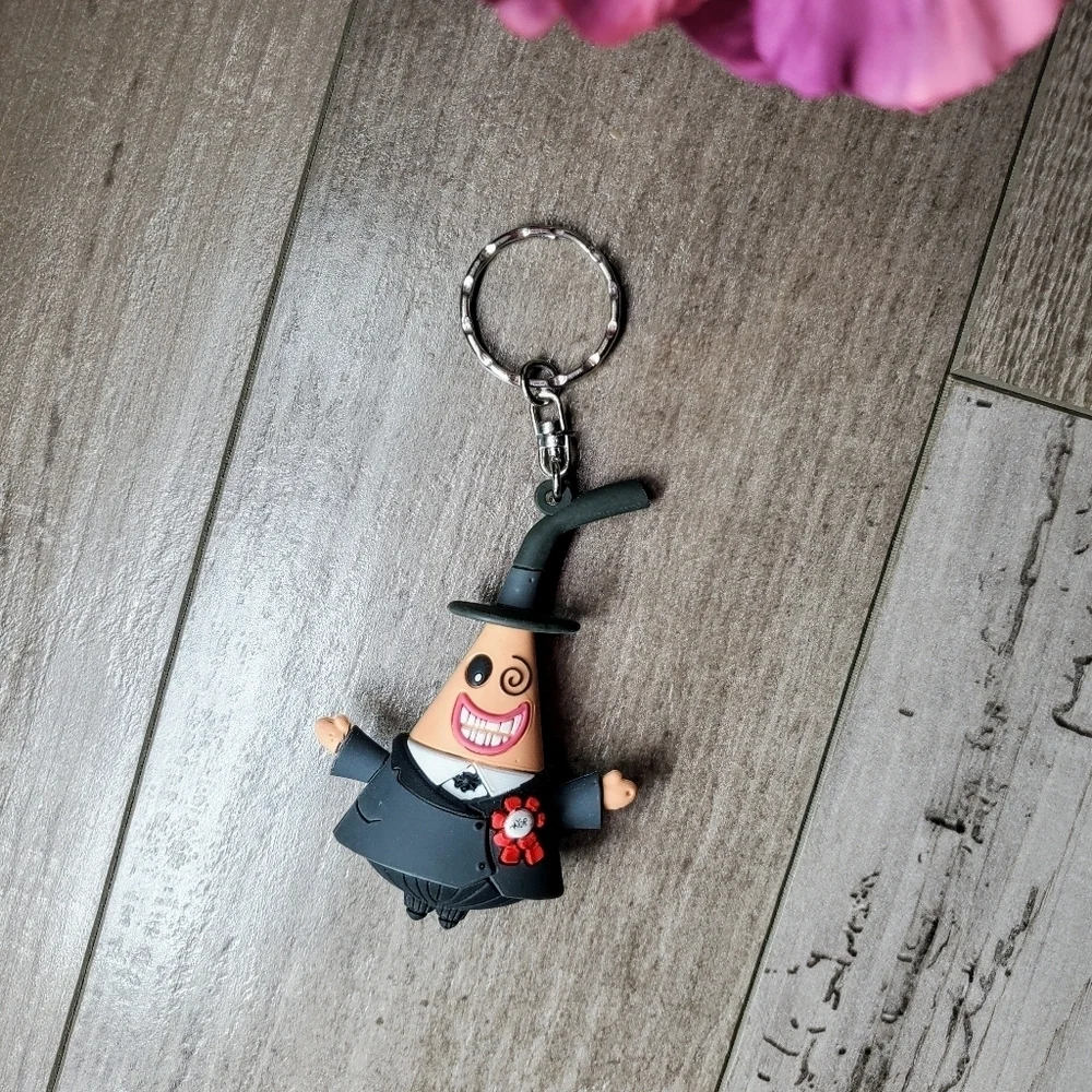 Disney Tim Burton Nightmare Before Christmas Double-Sided Mayor Keychain NWOT